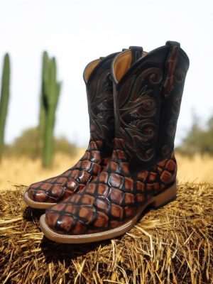 Bota imitación piraruco (piel grabada)