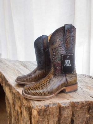 Botas imitación python (piel grabada)