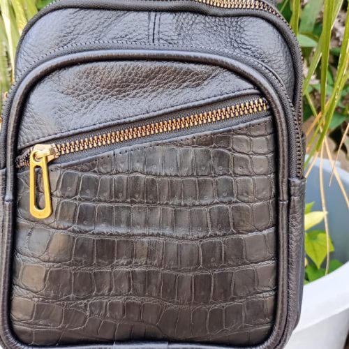 Pechera para  caballero de caimán