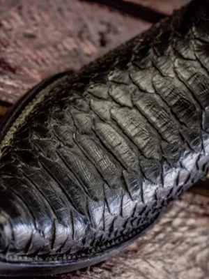 Bota en piel de python
