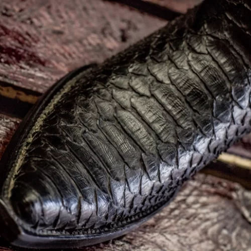 Bota en piel de python