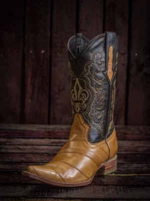 Bota horma puntal, piel de anguila